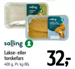 Føtex Salling Lakse- eller torskefars tilbud