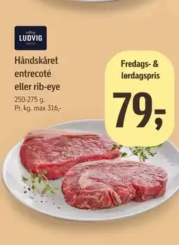 Føtex Håndskåret entrecoté eller rib-eye tilbud
