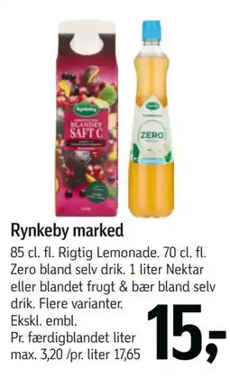 Føtex Rynkeby marked tilbud
