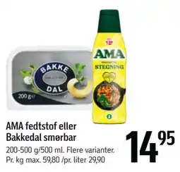 Føtex AMA fedtstof eller Bakkedal smørbar tilbud