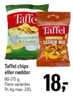 Føtex Taffel chips eller nødder tilbud