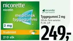 Føtex Nicorette Tyggegummi 2 mg tilbud