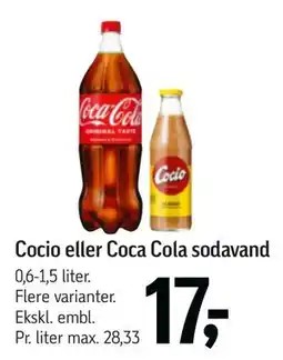 Føtex Cocio eller Coca Cola sodavand tilbud