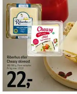 Føtex Riberhus eller Cheasy skiveost tilbud