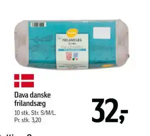Føtex Dava danske frilandsæg tilbud