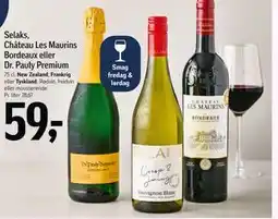 Føtex Selaks, Château Les Maurins Bordeaux eller Dr. Pauly Premium tilbud