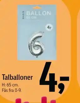 Føtex Talballoner tilbud