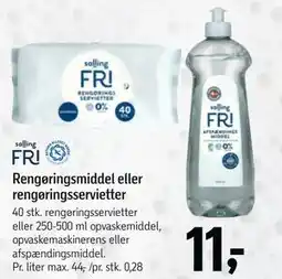 Føtex Rengøringsmiddel eller rengøringsservietter tilbud