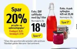 Føtex Spar 20% på sylte- og opbevaringsglas tilbud
