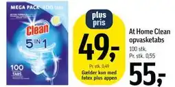 Føtex At Home Clean opvasketabs tilbud