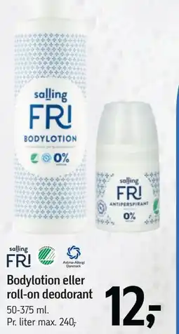 Føtex Bodylotion eller roll-on deodorant tilbud