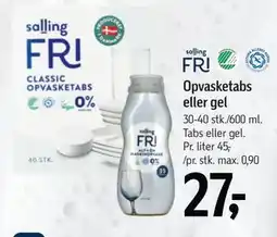 Føtex Opvasketabs eller gel tilbud