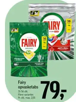 Føtex Fairy opvasketabs tilbud