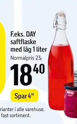 Føtex DAY saftflaske med låg tilbud