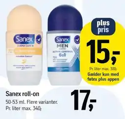 Føtex Sanex roll-on tilbud