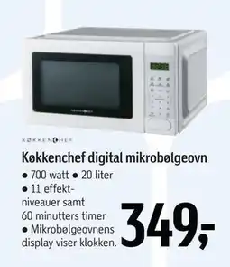 Føtex Køkkenchef digital mikrobølgeovn tilbud