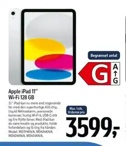 Føtex Apple iPad 11” Wi-Fi 128 GB tilbud