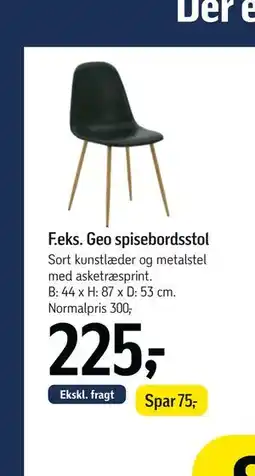 Føtex Geo spisebordsstol tilbud
