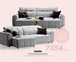 Daells Bolighus SOFA MED CHAISELONG OG RELAXFUNKTION tilbud