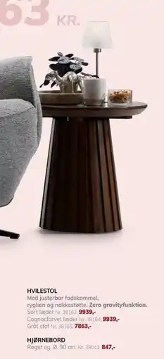 Daells Bolighus HJØRNEBORD tilbud