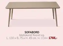 Daells Bolighus SOFABORD tilbud
