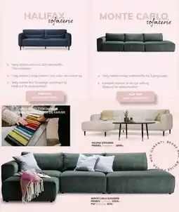 Daells Bolighus MONTE CARLO SOFASERIE tilbud