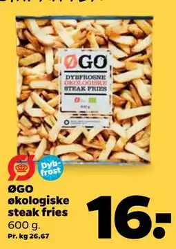 Netto ØGO økologiske steak fries tilbud