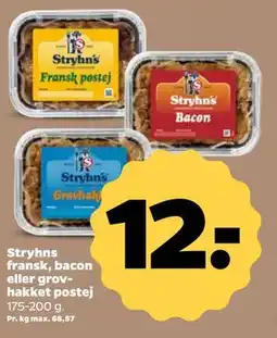 Netto Stryhns fransk, bacon eller grovhakket postej tilbud