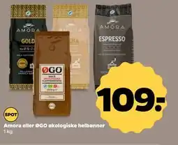 Netto Amora eller ØGO økologiske helbønner tilbud