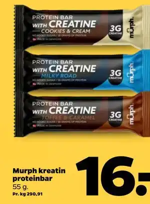 Netto Murph kreatin proteinbar tilbud