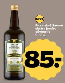 Netto Piccardo & Savoré ekstra jomfru olivenolie tilbud