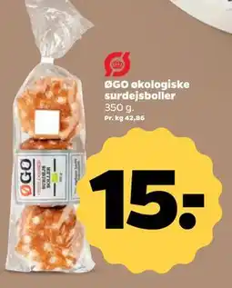 Netto ØGO økologiske surdejsboller tilbud
