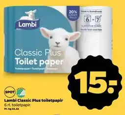 Netto Lambi Classic Plus toiletpapir tilbud