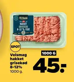 Netto Velsmag hakket grisekød 8-12% tilbud