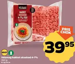 Netto Velsmag hakket oksekød 4-7% tilbud