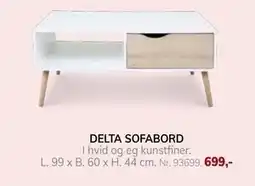 Daells Bolighus DELTA SOFABORD tilbud
