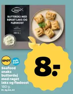 Netto Seafood snaks butterdej med røget laks og flødeost tilbud