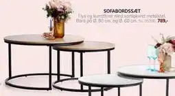 Daells Bolighus SOFABORDSSÆT tilbud