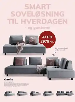 Daells Bolighus daells SOFA OG SOVESOFA tilbud