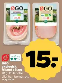Netto ØGO økologisk friland pålæg tilbud
