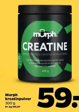 Netto Murph kreatinpulver tilbud