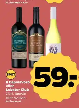 Netto Il Capolavoro eller Lobster Club tilbud