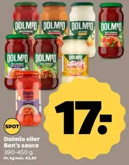 Netto Dolmio eller Ben's sauce tilbud