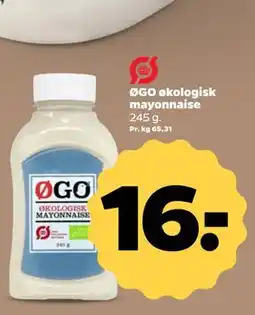 Netto ØGO økologisk mayonnaise tilbud