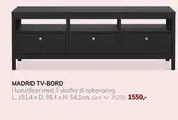 Daells Bolighus MADRID TV-BORD tilbud