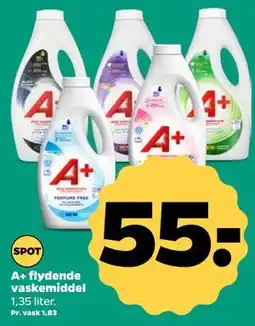Netto A+ flydende vaskemiddel tilbud