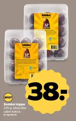 Netto Samba toppe tilbud