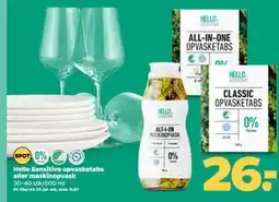 Netto Hello Sensitive opvasketabs eller maskinopvask tilbud