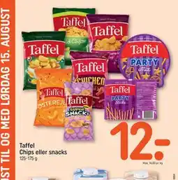 REMA 1000 Taffel Chips eller snacks tilbud