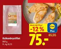 Lidl Kalkunbrystfilet, App-pris tilbud